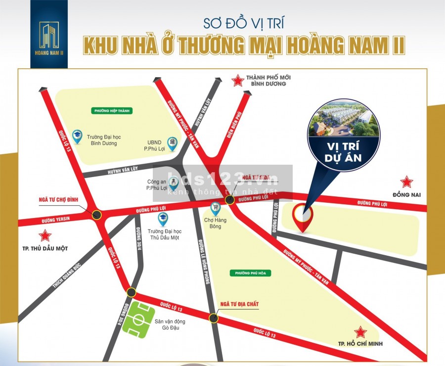 1 trệt 2 lầu gần Chợ Hàng Bông, cạnh đường Phú Lợi Cạnh QL Mỹ Phước tp Thủ Dầu Một, Bình Dương