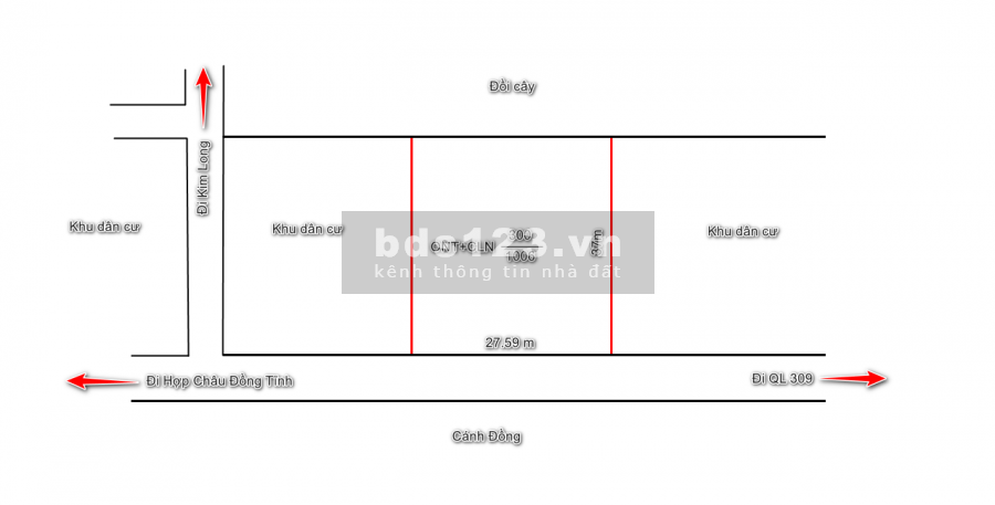 Chính chủ bán 1000m2 đất gần Khu Công Nghiệp, giá thoả thuận