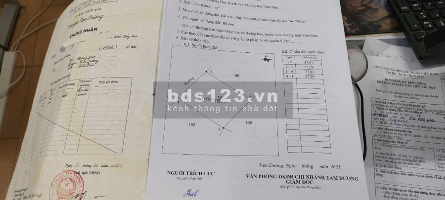 Chính chủ bán 1000m2 đất gần Khu Công Nghiệp, giá thoả thuận