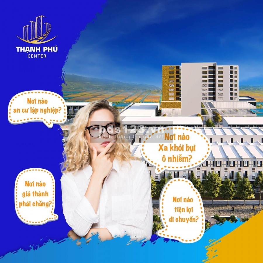 Gía cực sốc đất mặt tiền chợ Thạnh Phú full thổ cư, sổ hồng trao tay