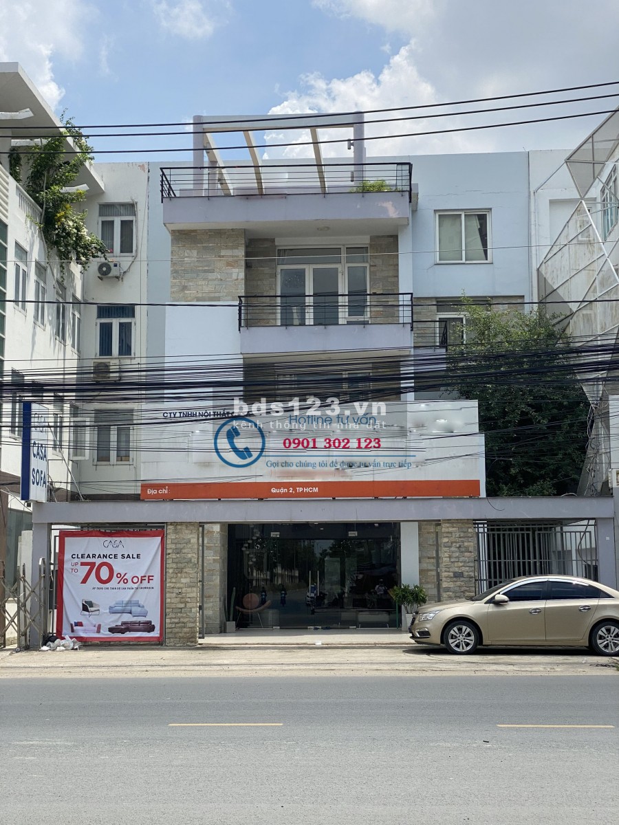 Cho thuê Nhà 4 tầng sàn trống 12x20m Lương định của An Phú Quận 2