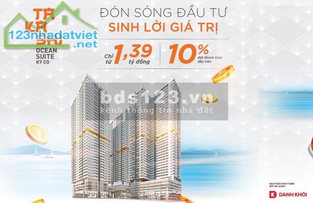 Dự án Takashi Ocean Suite Kì Co - Quy Nhơn căn hộ nghỉ dưỡng view biển, giá 1.39 tỷ