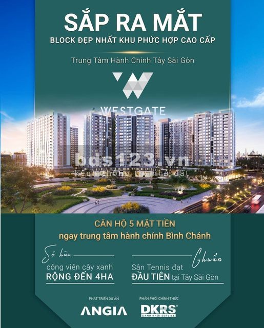 Căn hộ trả chậm 1%/tháng West Gate 2.1 tỷ/2 PN, CK khủng 15%, chỉ đóng 300 triệu sở hữu ngay