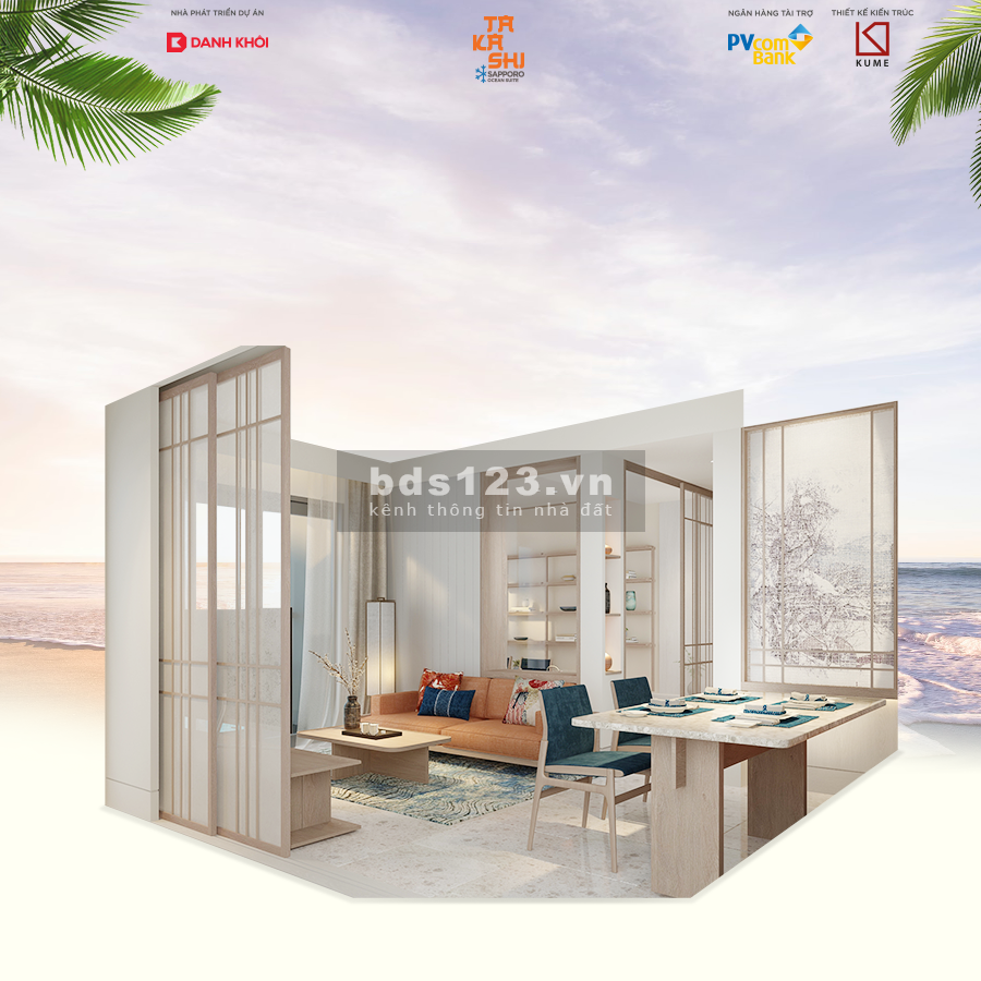 Căn hộ biển sở hữu lâu dài giá chỉ 1tỷ390 tại TP. Quy Nhơn, chung cư Takashi Ocean Suite