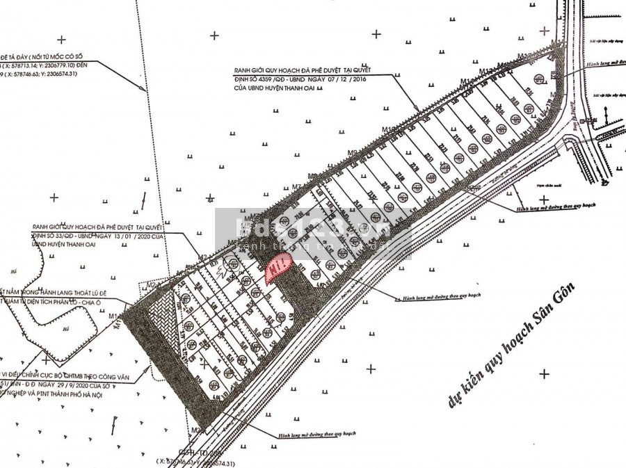 Chính chủ bán lô đất đấu giá Thanh Oai 97.5m2, trục chính xã, giá đầu tư 14.5 triệu/m2
