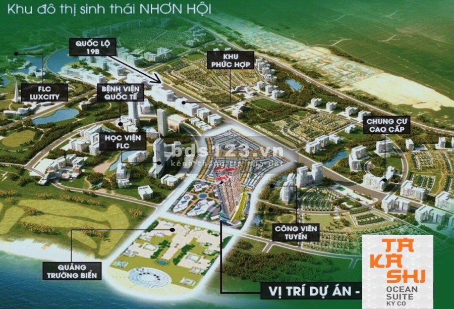 Dự án Takashi Ocean Suite Kì Co - Quy Nhơn căn hộ nghỉ dưỡng view biển, giá 1.39 tỷ