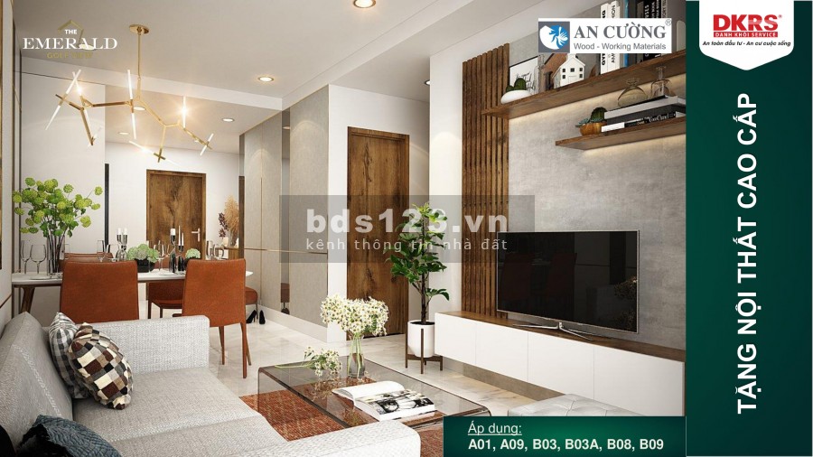 Ưu đãi suất nội bộ đẹp nhất dự án Emeral Golf View, ngân hàng hỗ trợ 70%