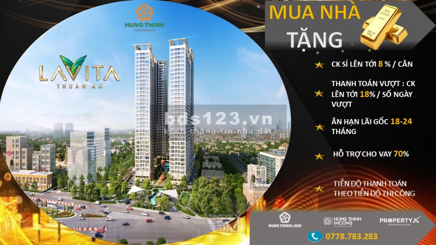 TĐ Hưng Thịnh trao nhiều uu đãi khủng cho ai sở hũu căn hộ Lavita Thuận An