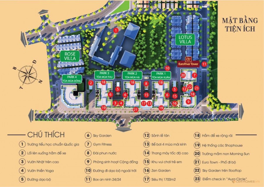 Mở bán căn góc diện tích sử dụng 85m2, 3 ngủ, 2 wc chung cư Eurowindow river park