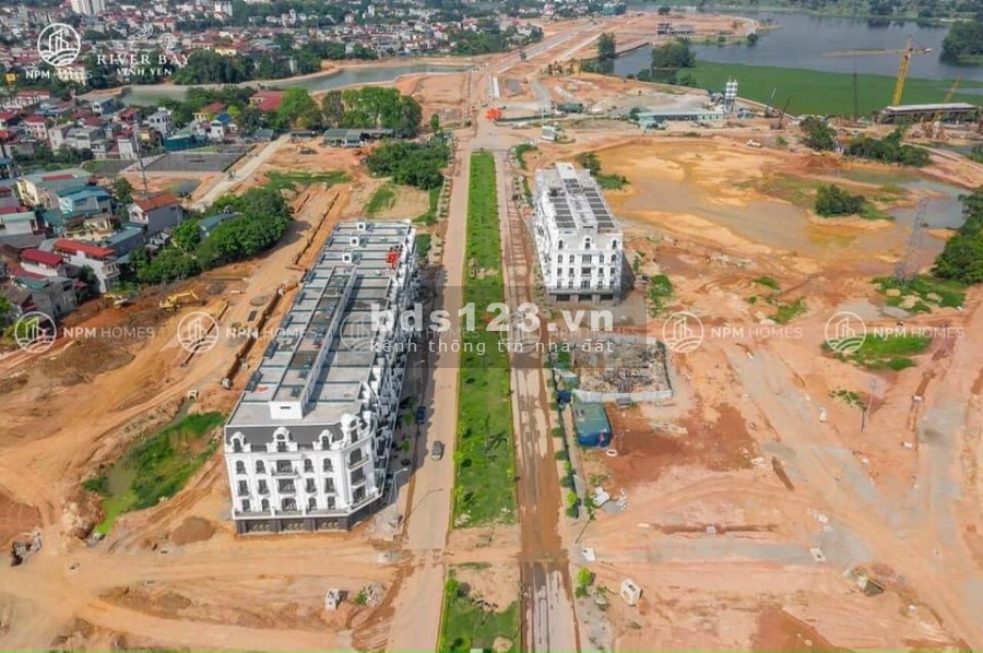 Bán đất liền kề River Bay Vĩnh Yên, tiêu chuẩn resort 4 sao, lh. 0886339234