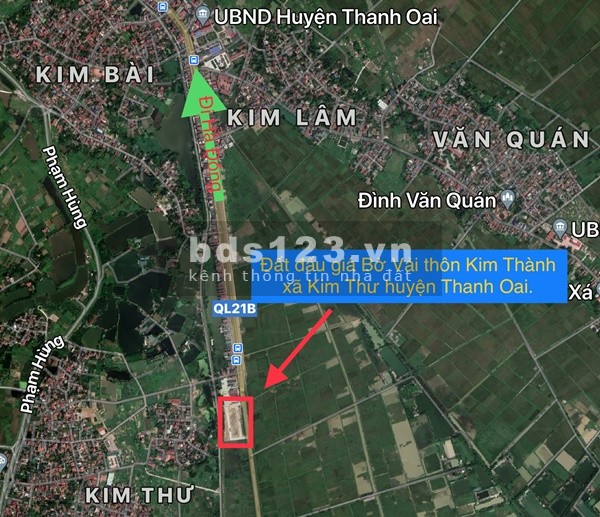 Bán đất đấu giá Thanh Oai tương lai mặt Quốc Lộc 21B, đầu tư cực tốt