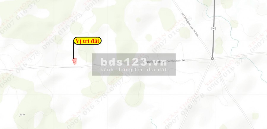 Bán đất huyện Châu Đức Mặt Tiền 27m có 200m2 thổ cư. Chỉ 7,4 Tỷ - LH: 0907016378