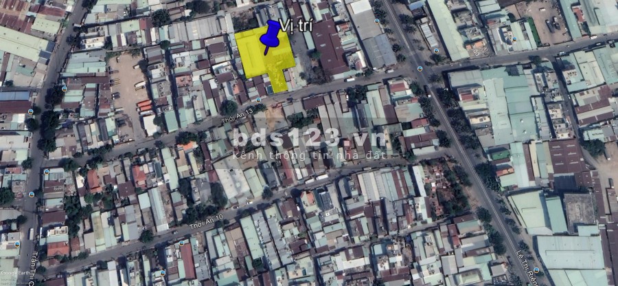 Bán nhà Quận 12 mặt tiền Thới An 13, dt 40mx50m, làm nhà…