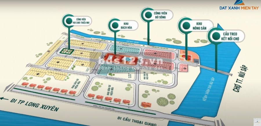 Đất nền trung tâm Thoại Sơn giá dưới 1 tỷ Liên hệ: 0945677849 để được xem đất