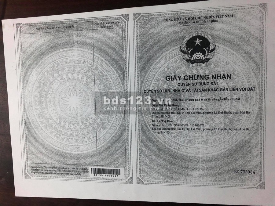 Chính chủ cần bán nhà cấp 4 số 187 Đường Hoàng Như Tiếp ngay gần Bệnh Viện Tâm Anh Long Biên