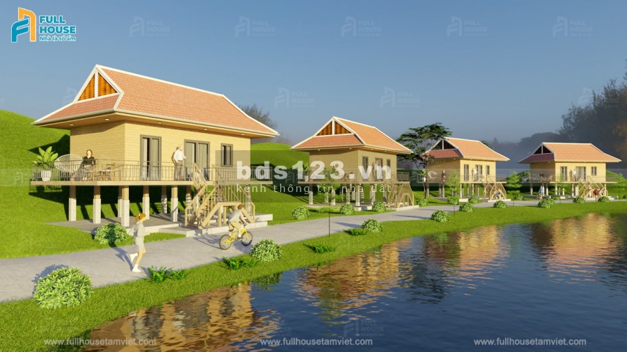 Bán đất kèm nhà đất view sông Đa Nhim, thị trấn Dran, phù hợp để đầu tư nghỉ dưỡng