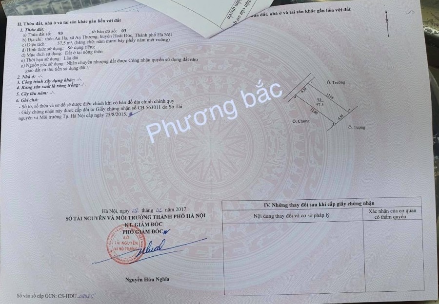 Bán đất 57.5m2 ô tô đổ cửa sổ hồng chính chủ tại thôn An Hạ, xã An Thượng Hoài Đức, Hà Nội
