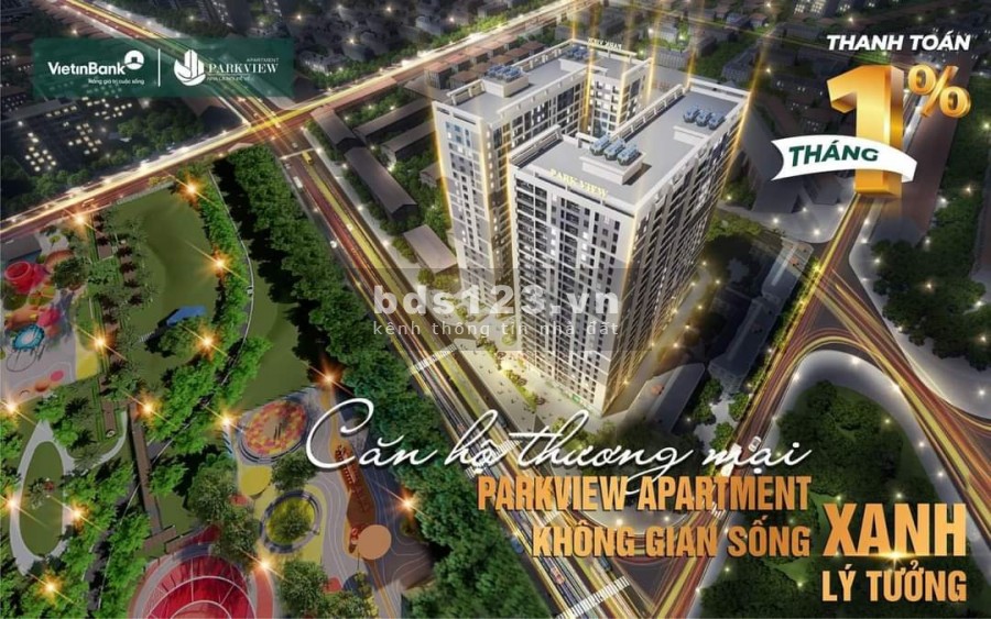 Sở hữu căn hộ Park View Apartment 2 pn, gí từ 280 triệu, bookinh chỉ từ 30 triệu, bàn giao ngay