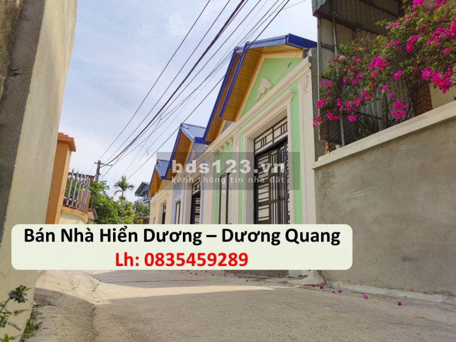 Chính chủ cần bán căn nhà 1 tầng mái thái ở thôn Hiển Dương, Dương Quang, Tx,Mỹ Hào. Lh 0835459289