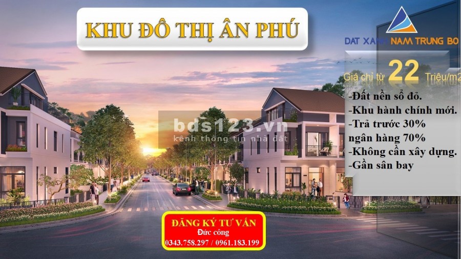 Đất nền Khu đô thị Ân Phú, Buôn Ma Thuột đáng chú ý nhất 2021 pháp lý vững vàng