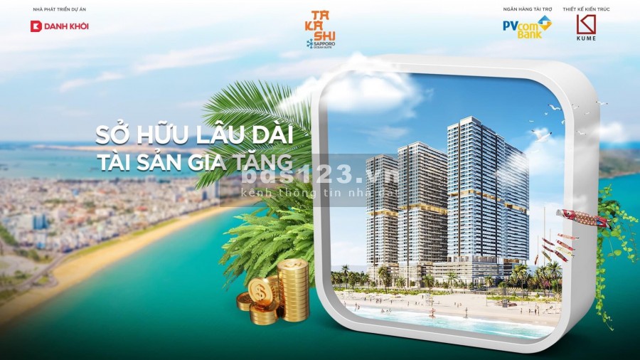 Chỉ với 280 triệu đã sở hữu căn hộ biển với pháp lý lâu dài, giá bán 1.39 tỷ