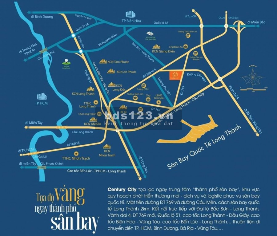Chỉ 380 triệu sở hữu ngay lô đất đẹp trong khu kinh tế vàng gần sân bay Long Thành