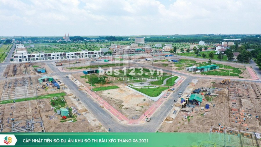 Bán đất khu đô thị Bàu Xéo mặt tiền đường Quốc Lộ 1A, xã đồi 61, Trảng Bom, giá 1.4 tỷ
