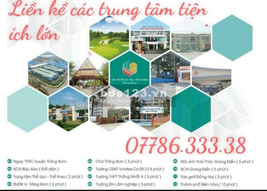 Bán nhà liền kề khu đô thị Bàu Xéo, dân cư hiện hữu, giá bán 1.2 tỷ, lhcc