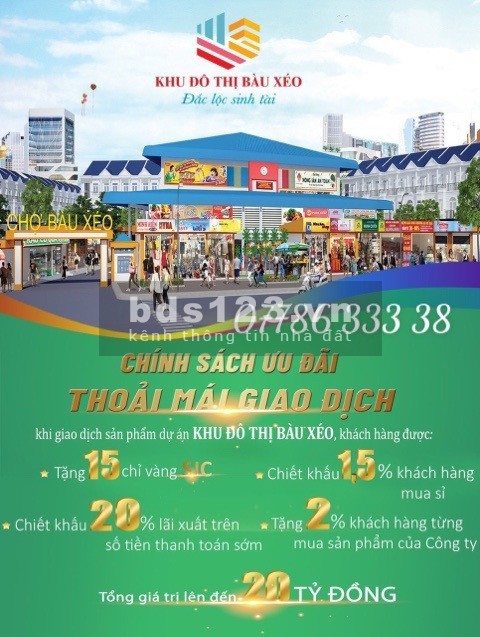 Bán nhà liền kề khu đô thị Bàu Xéo, dân cư hiện hữu, giá bán 1.2 tỷ, lhcc