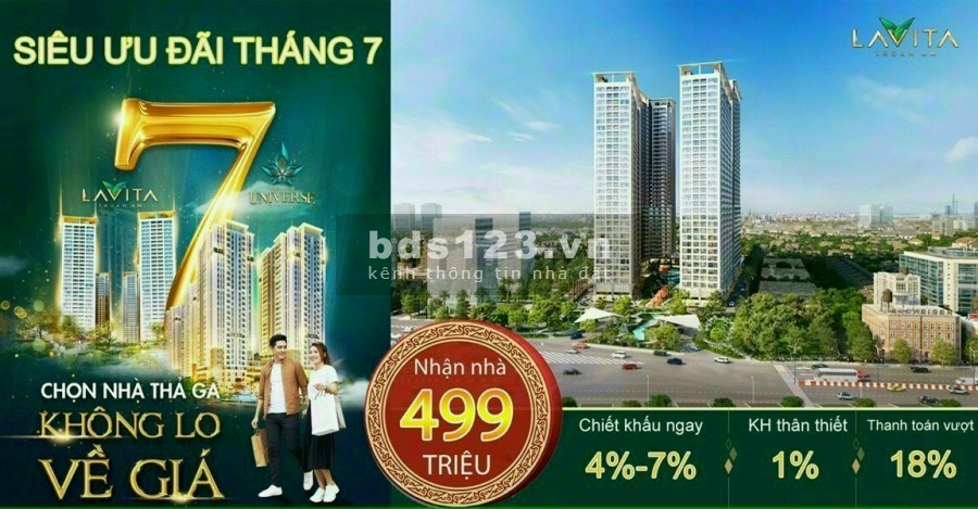 Khuyến mãi tháng 7 hỗ trợ mùa dịch mua căn hộ Lavita Thuận An không lô về giá, chiếc khấu cao