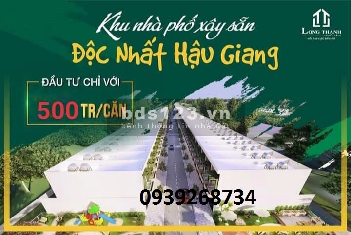 Bán nhà liền kề kết cấu gồm 1 trệt 1 lầu mặt tiền quốc lộ 1A, lh 0939268734