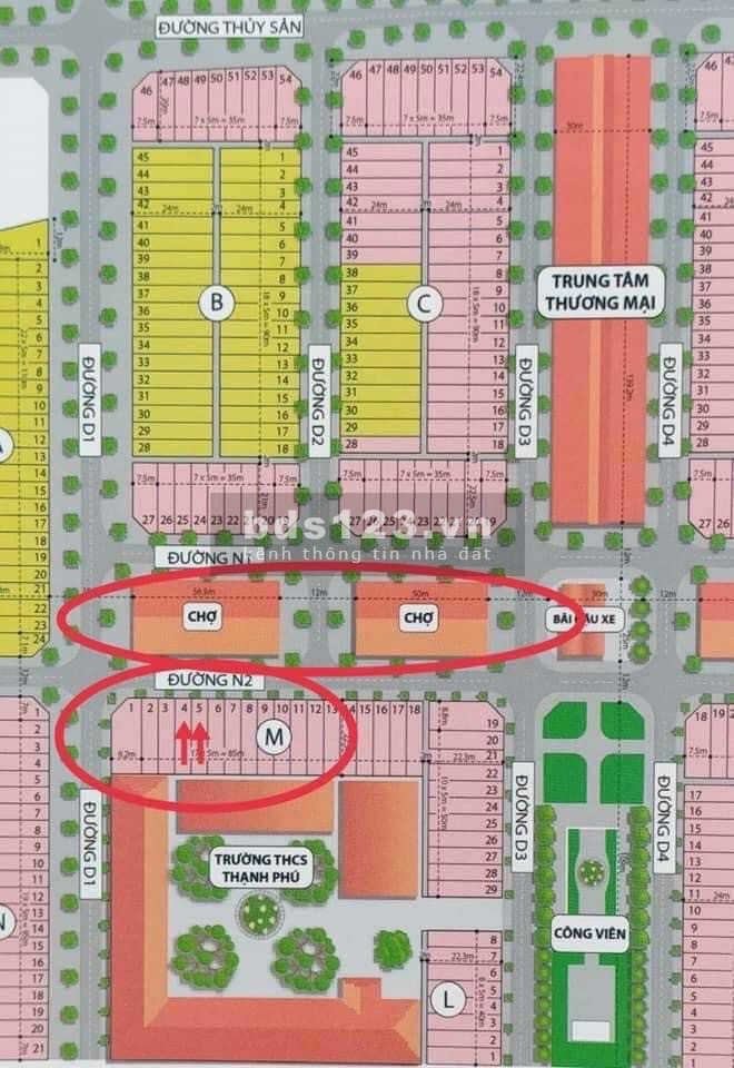 Đất nền dự án Thạnh Phú Center, giá bán 1.759 tỷ, xây dựng tự do