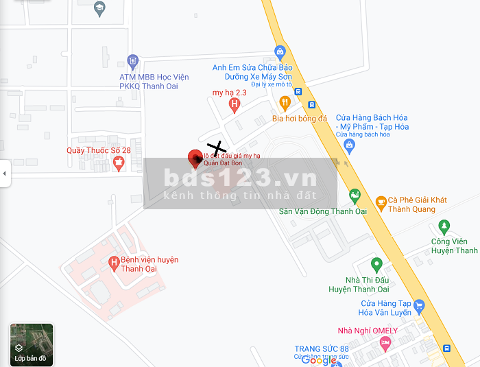 Chính chủ gửi bán, 96m2 QL21B 50m, kinh doanh, mặt đường vào Bệnh Viện Thanh Oai