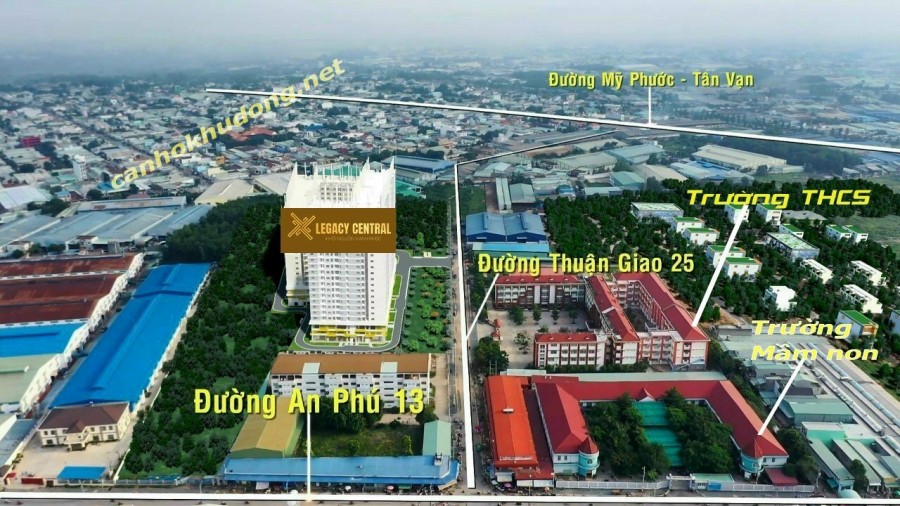 Chỉ từ 225tr (30%), Quý Khách hàng có thể sở hữu Legacy Central khu căn hộ cao cấp ngay trung tâm Thuận An.