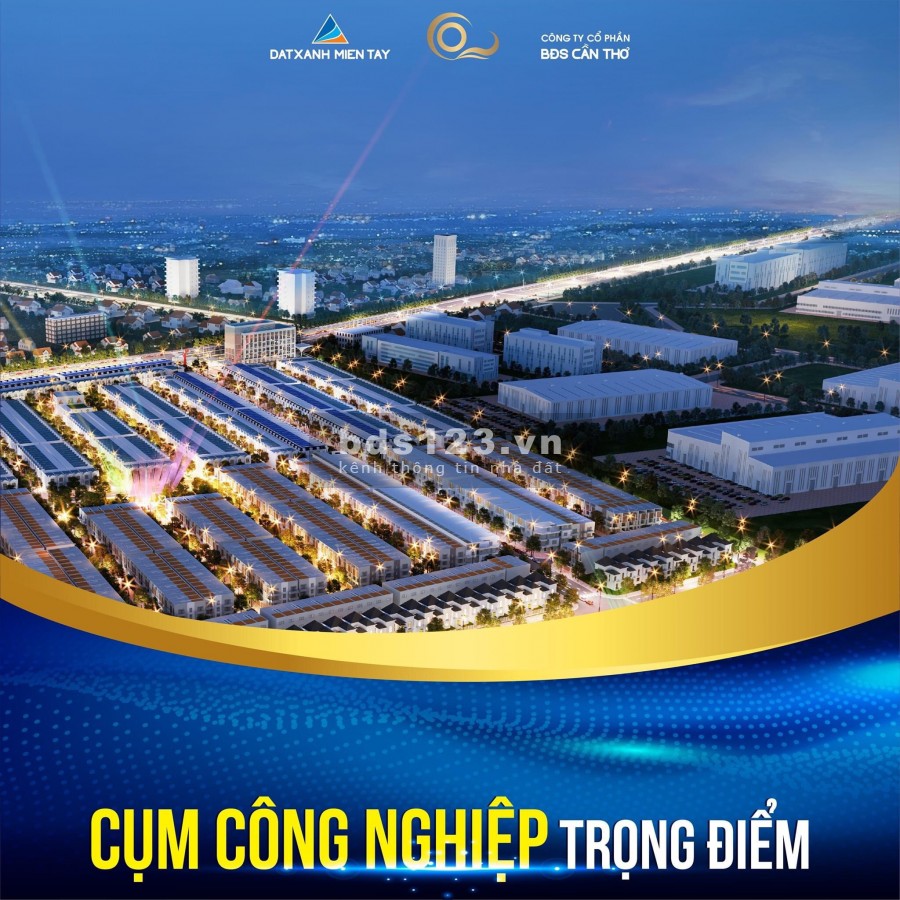 Bán nền biệt thự 290 mét vuông mặt tiền view 100% sông Hậu, sổ đỏ chính chủ