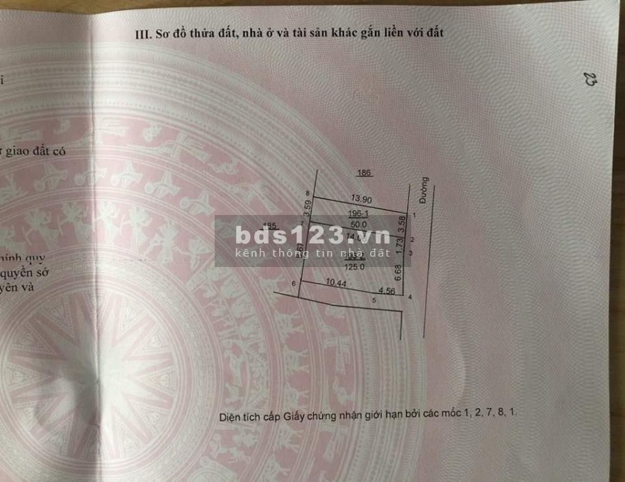 Bán Đất Kim Chung Hoài Đức Ngõ Thông ô tô tải diện tích 50m2, giá bán 2.3 tỷ