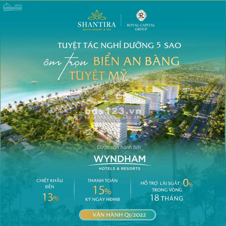 Bán Căn Hộ Resort Shantira Beach & Spa Hội An giá chỉ từ 1,6 tỷ/ căn. Liên hệ sdt 0919073782
