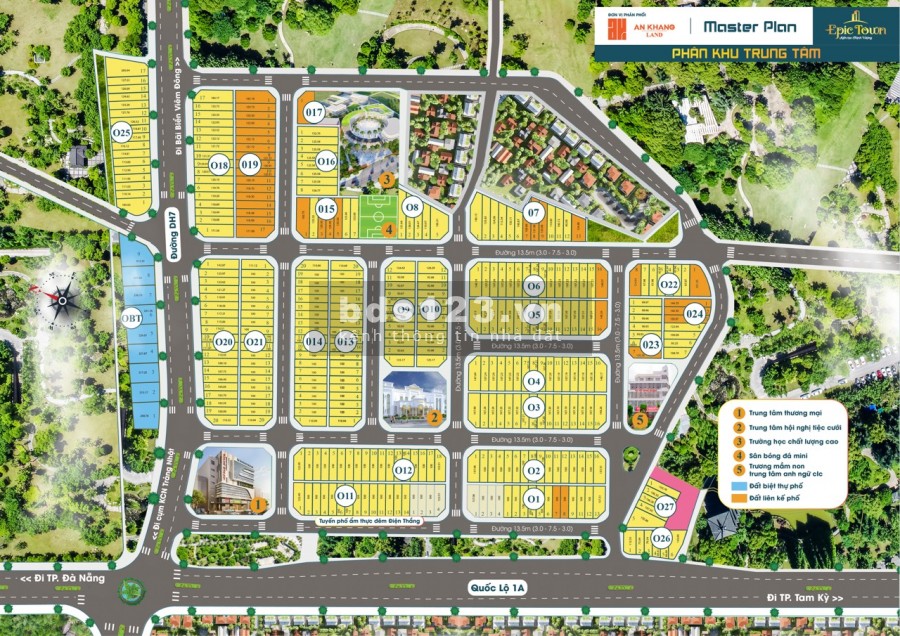 Dự án Epic Town đường Quốc lộ 1A, xã Hòa Phước, huyện Hòa Vang, Đà Nẵng
