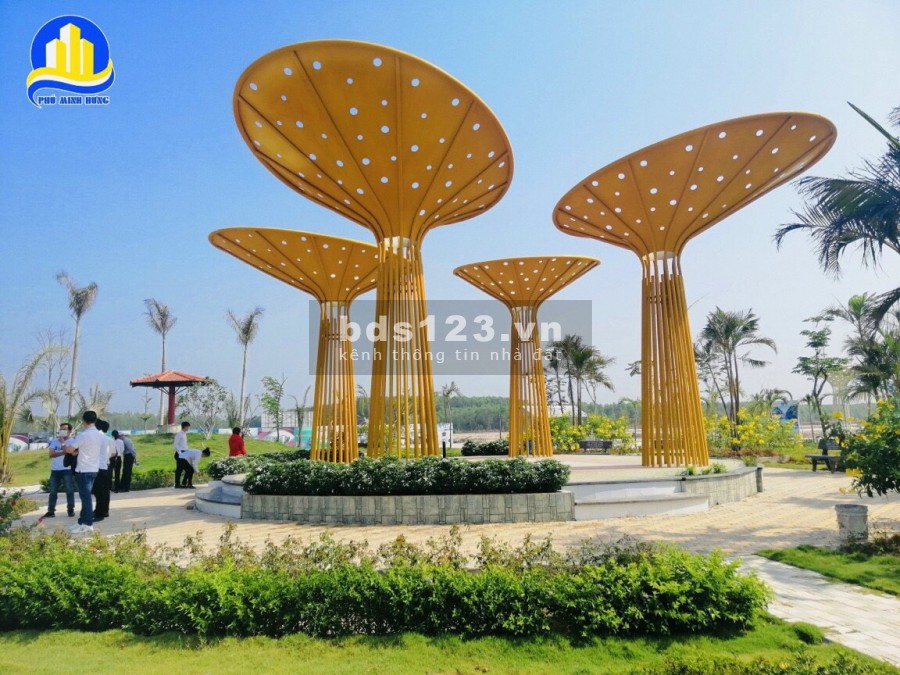 Bán đất KDC The Sun Lai Uyen Bàu Bàng, Bình Dương, đã có sổ hồng dt 80m2 giá 880 triệu/nên