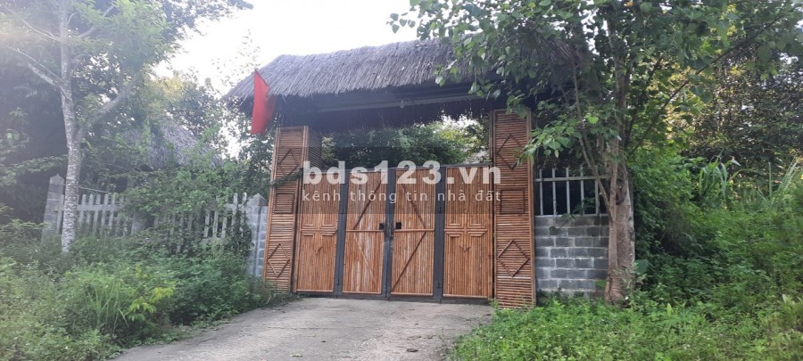 Chỉ hơn 100k/m2 đất tại Thị Xã Lương Sơn- Hoà Bình có sẵn khuôn viên trang trại bám suối