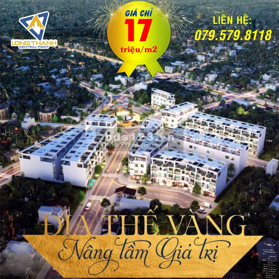 100% Thổ cư, SHR giá 17TR *CỰC TỐT* tại Long Thành Central Point