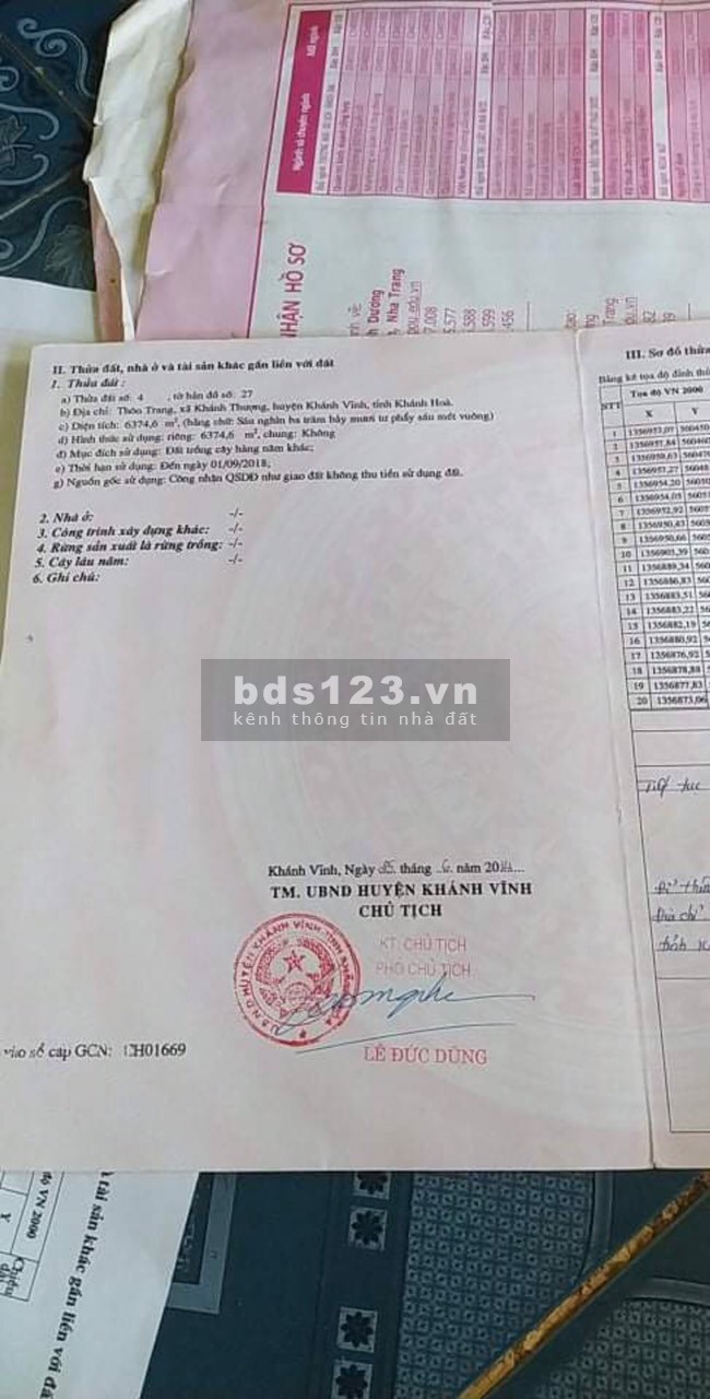 Bán lô đất 6000m2 làm vườn chỉ 490 triệu, liên hệ chính chủ 0706151442