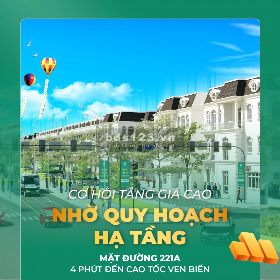 Đất nền sổ đỏ Tiền Hải dự án Tiền hải Center city Thái Bình, pháp lí sạch đầy đủ
