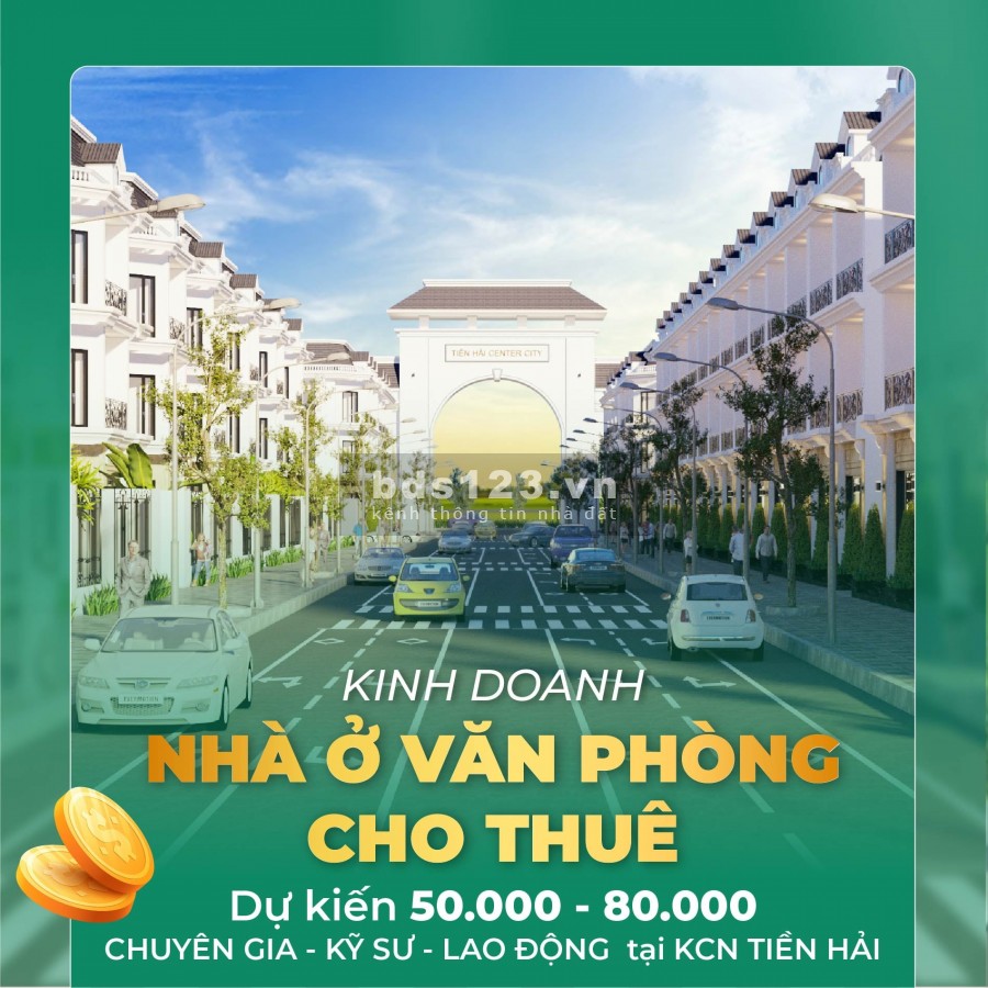 Đất nền sổ đỏ Tiền Hải dự án Tiền hải Center city Thái Bình, pháp lí sạch đầy đủ