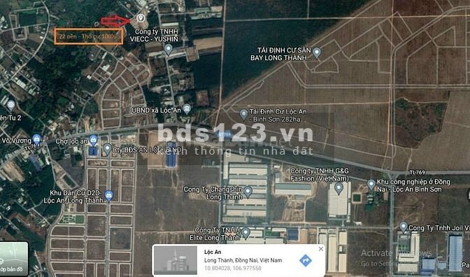 Bán đất Gần khu dân cư sân bay Long Thành, sổ riêng thổ cư liên hệ 0587853561