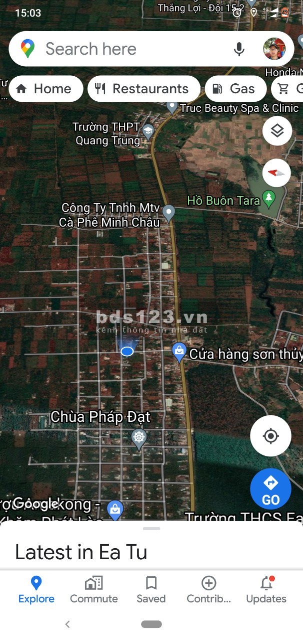 Cần bán lô đất gần khu Kotam, km12, ql 26, xã eatu, tp Buôn Ma Thuột