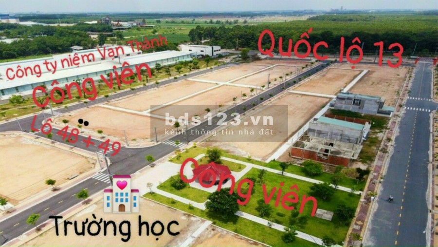 Đất giá rẻ nằm trên đường Ql13 và ĐH 516 thuộc huyện Bàu…