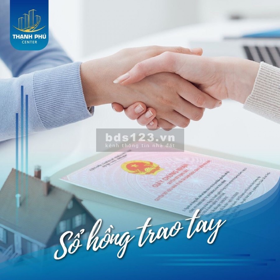 Bán đất mặt tiền chợ 100% thổn cư sổ hồng riêng từng nền dự án Thạnh Phú Center