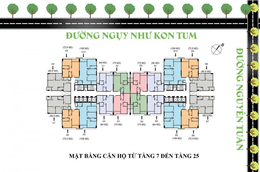 Bán căn hộ 68m2 ban công Đông Nam tại The Legend 109 Nguyễn Tuân, full nội thất, 2,9 tỷ bao sổ đỏ