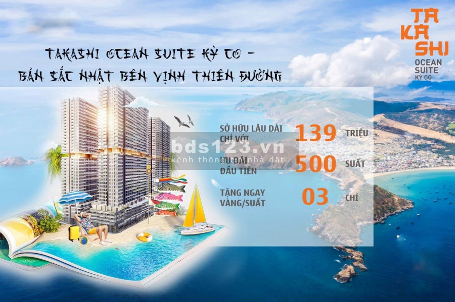 Takashi Ocean Suite Kỳ Co Quy Nhơn căn hộ biển nghĩ dưỡng cao cấp
